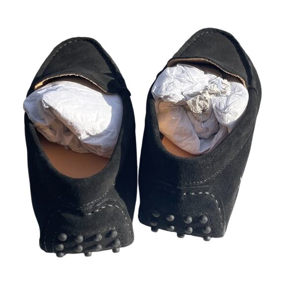 New! Quince 00% Suede Driver Loafer Size 5 Black - Picture 6 of 7